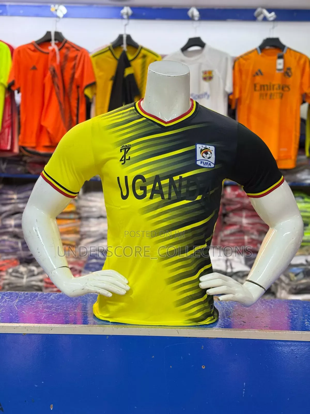 Yellow Ugandan Football Jerseys