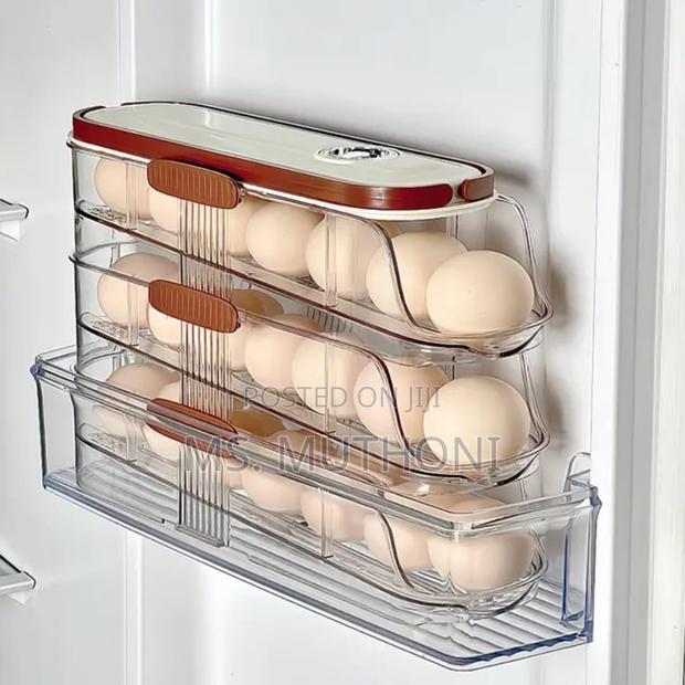 Acrylic Stackable Automatic Sliding/Rolling Egg Tray - thumbnail 3