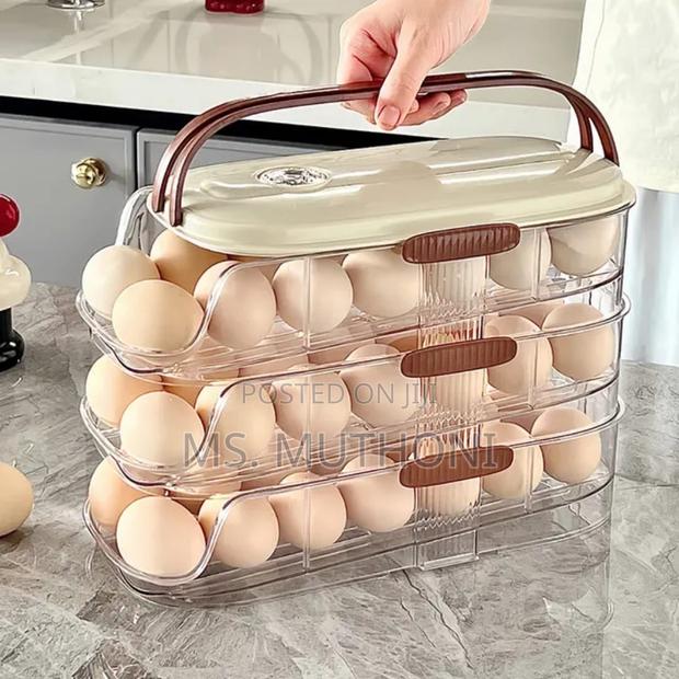 Acrylic Stackable Automatic Sliding/Rolling Egg Tray - main view