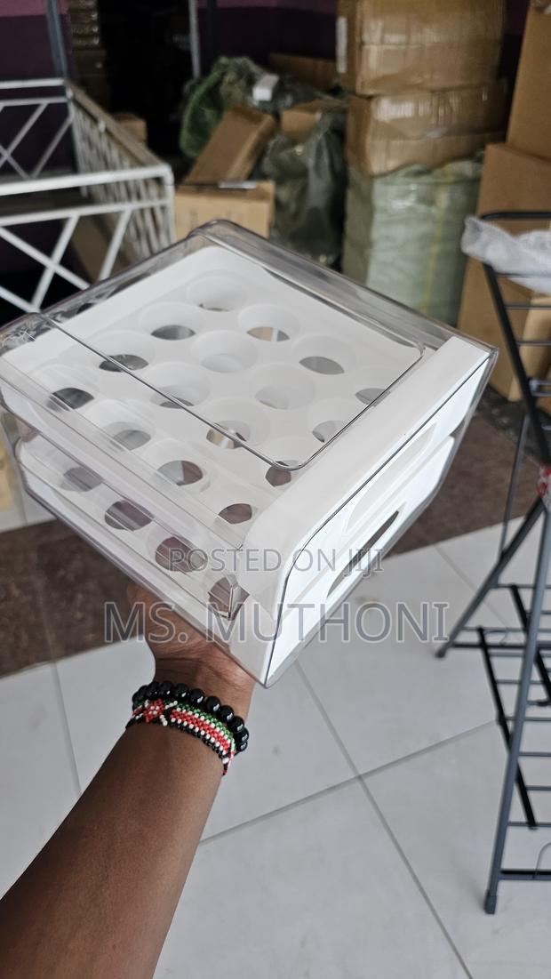 Acrylic Double Layered 32 Eggs Storage Box/Egg Tra - thumbnail 5