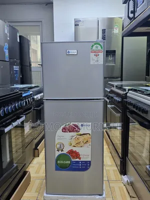 Fridge Nunix 138l Refrigerator Double Door, Frost Silver