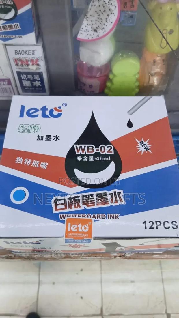 Permanent White Board Ink 12pcs 45ml - main view