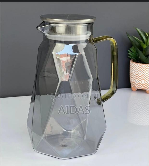 Water/Kitchen Beverage Hexagonal Pitcher Jug - thumbnail 3