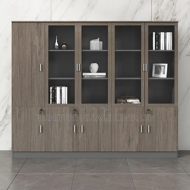 Office Cabinets; 3-Door Executive Wooden Cupboard