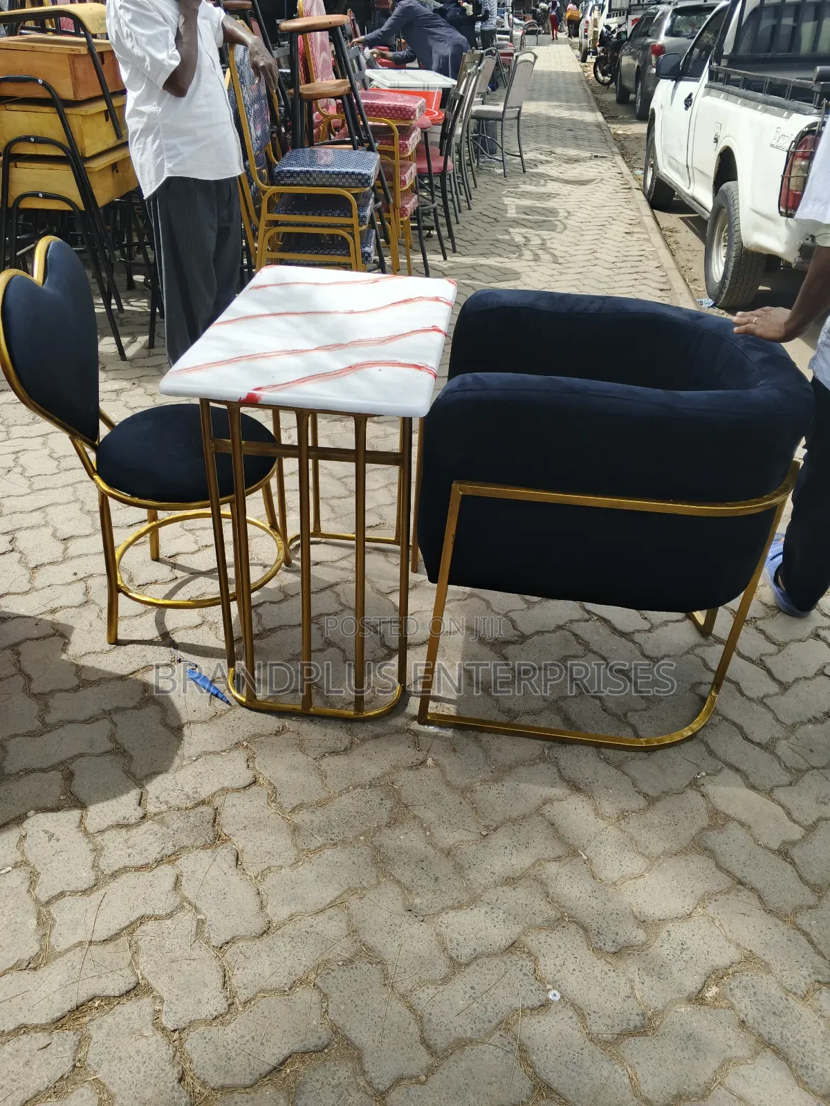 Manicure Set Table and 2 Chairs