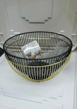 Metallic Golden Fruit Basket7