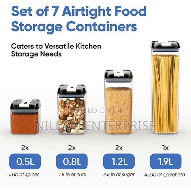 Acrylic 7pcs Set Food Containers - thumbnail 3