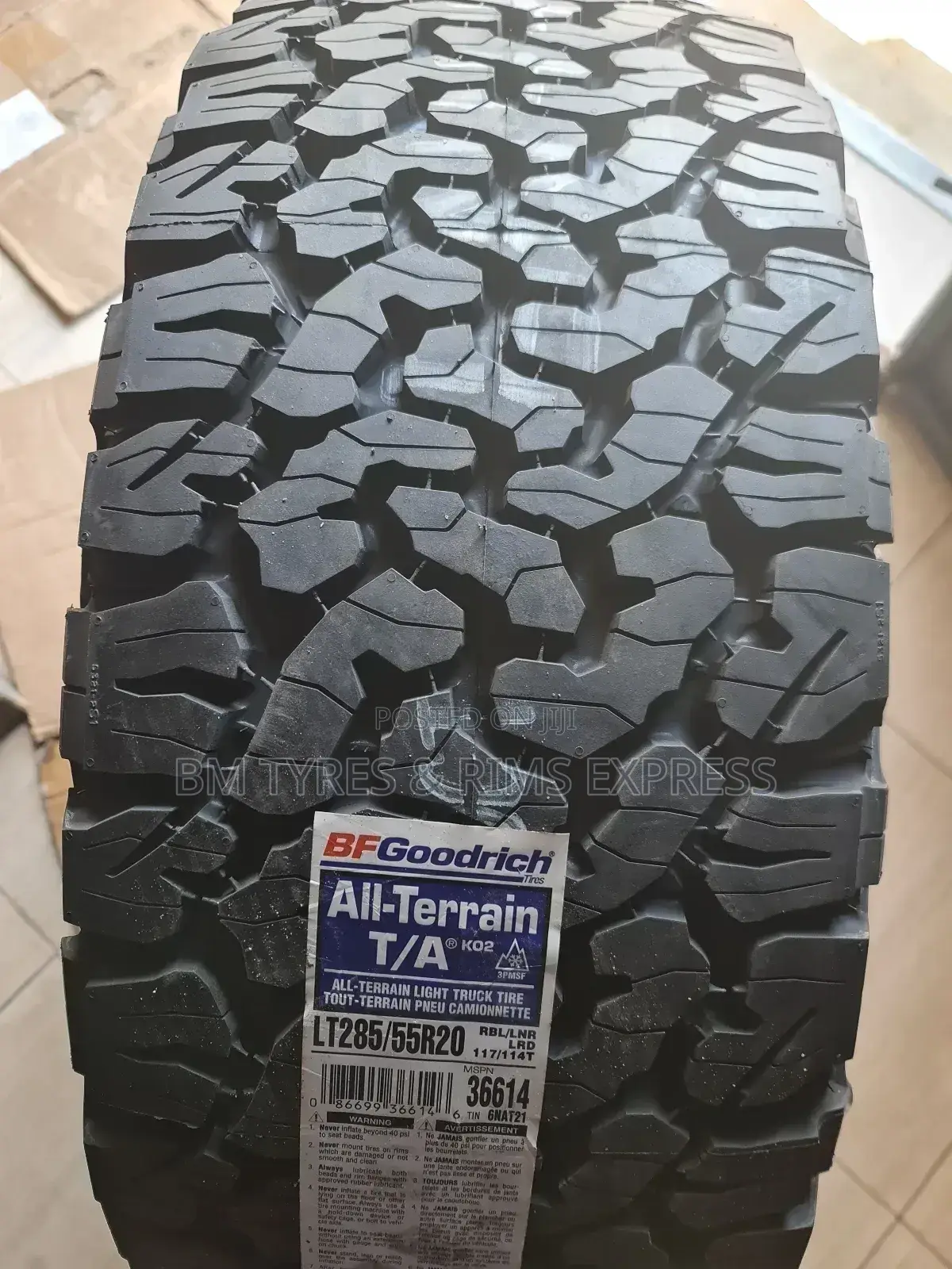 285 /55 R20 Bf Goodrich Tyres () Usa.