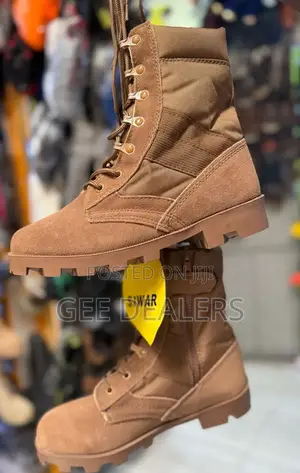 Siwar Dark Brown Combat Boot,Military/Army Boots