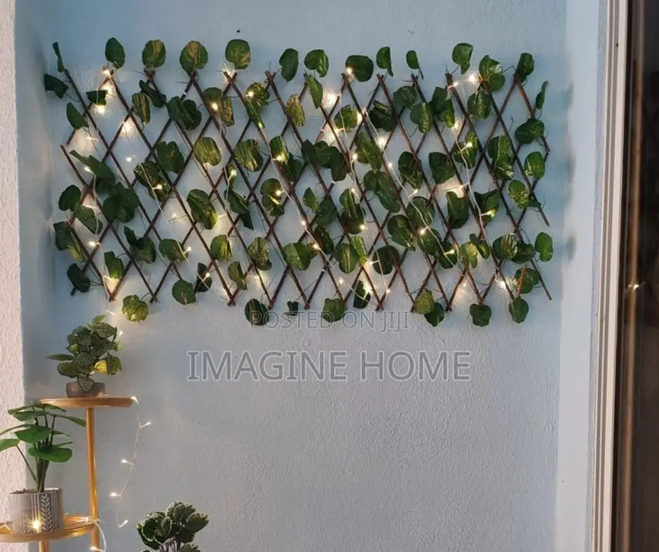 Bedroom Wall Decor Expandable Artificial Green Fence