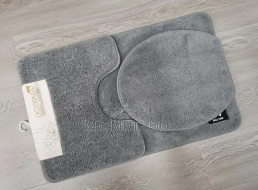 3pcs Modern Bathroom Mat, Super Absorbent