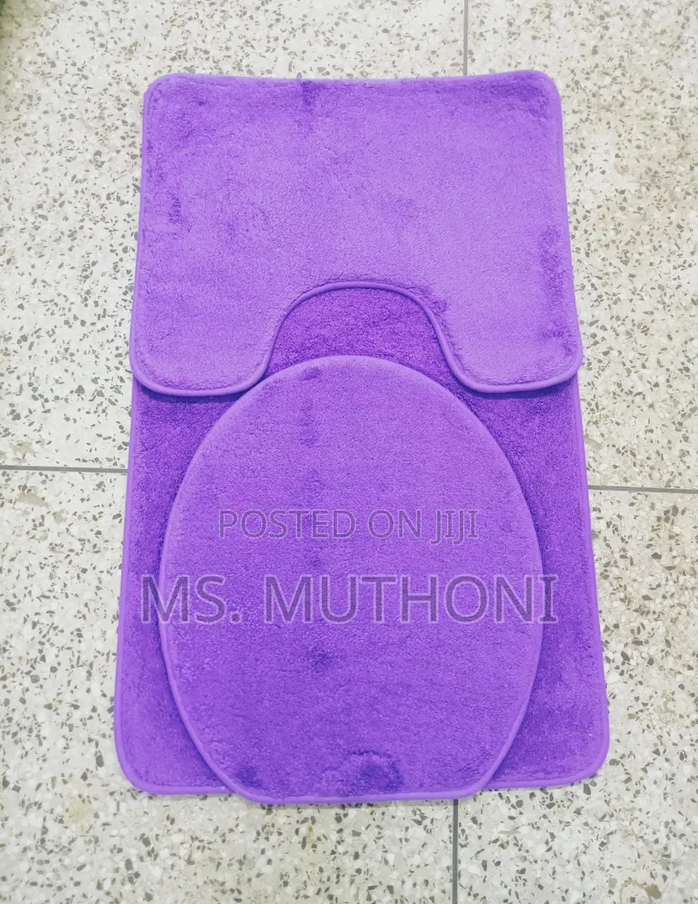 3pcs Modern Bathroom Mat, Super Absorbent