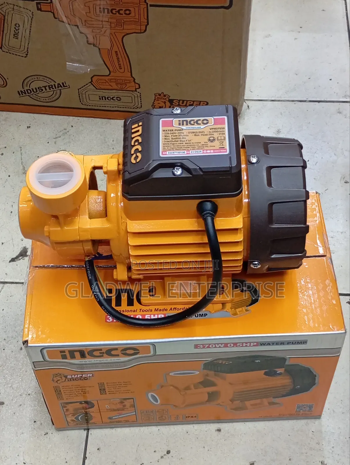 Ingco 370watts 0.5hp Booster Pump /Service Pump