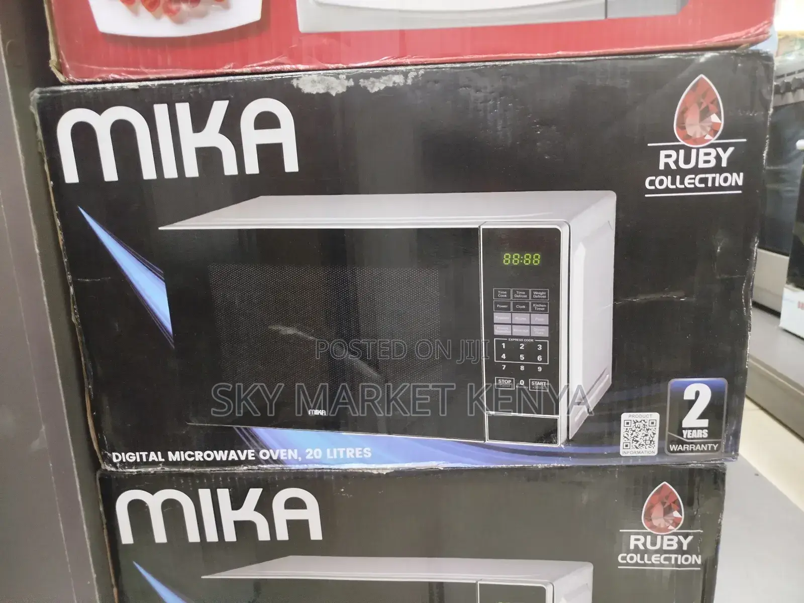 Mika Microwave Oven 20l Digital, Solo, Silver