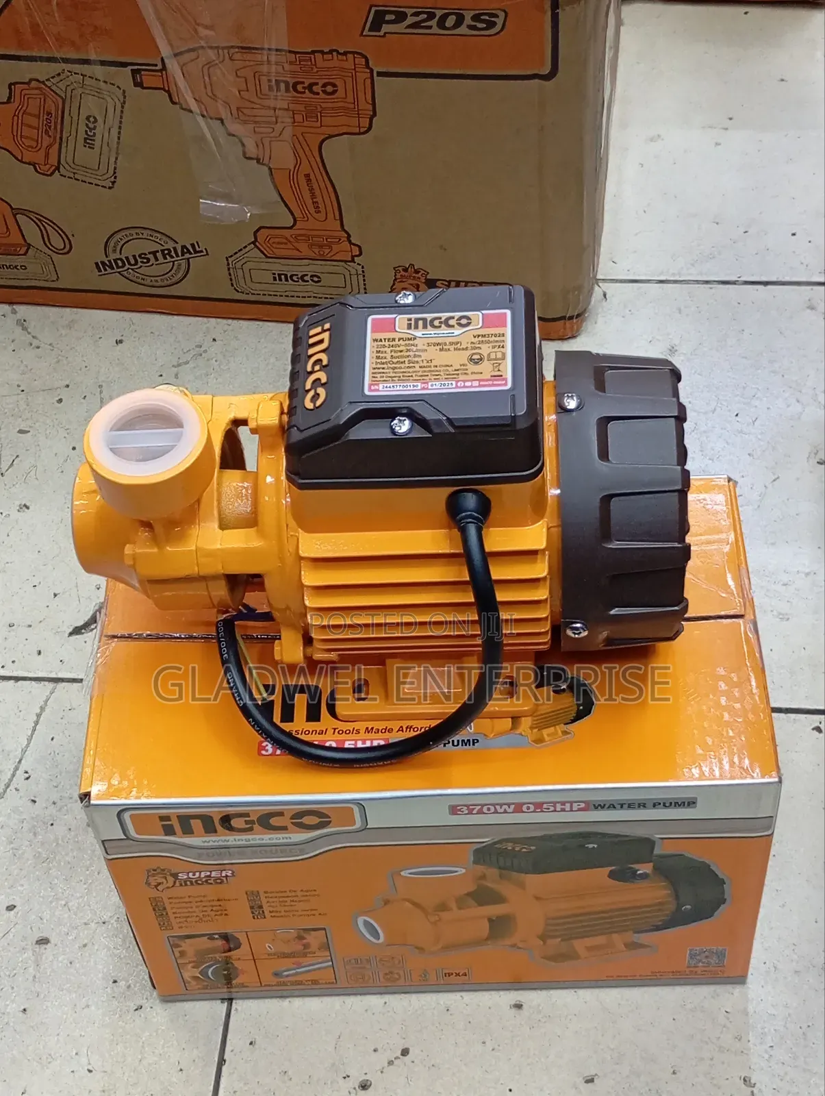 Ingco 30meters Hight Service Pump/Booster Pump