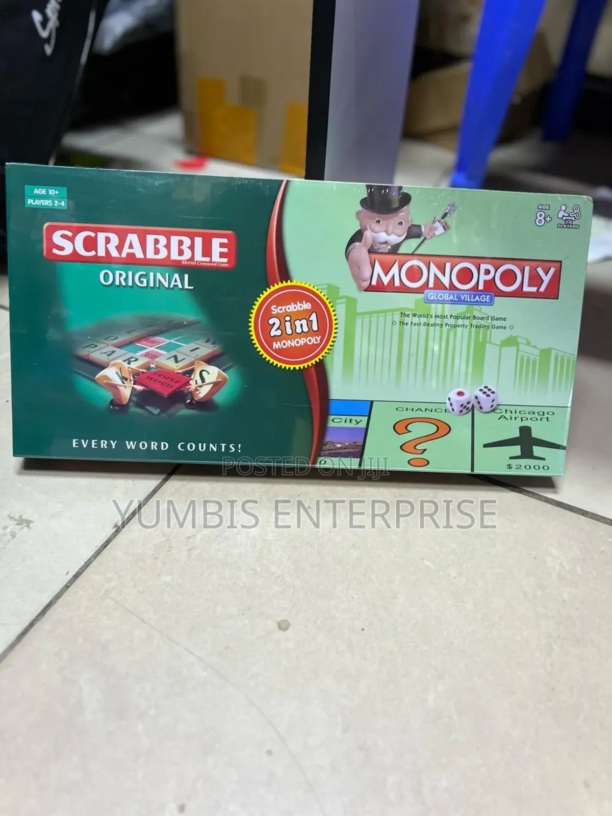 Monopoly With Scrabble Set at 1300