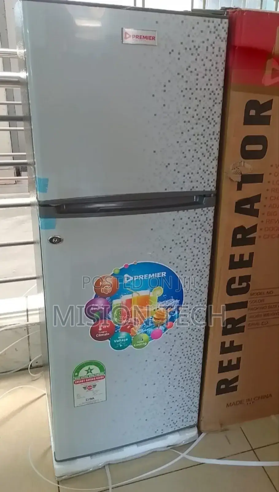 Premier 128l Double Door Fridge Pm-128l