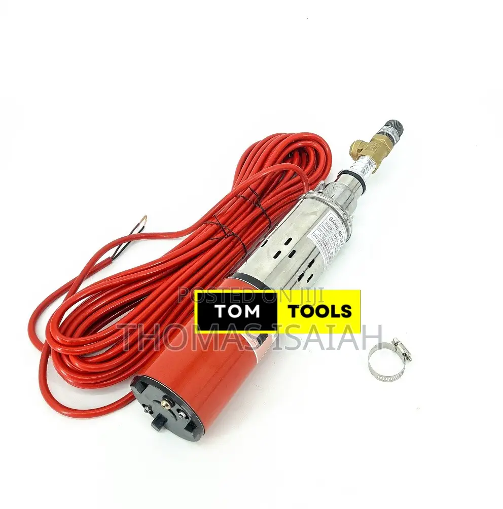 12v 250w 30m 100ft Solar Submersible Pump With Valve