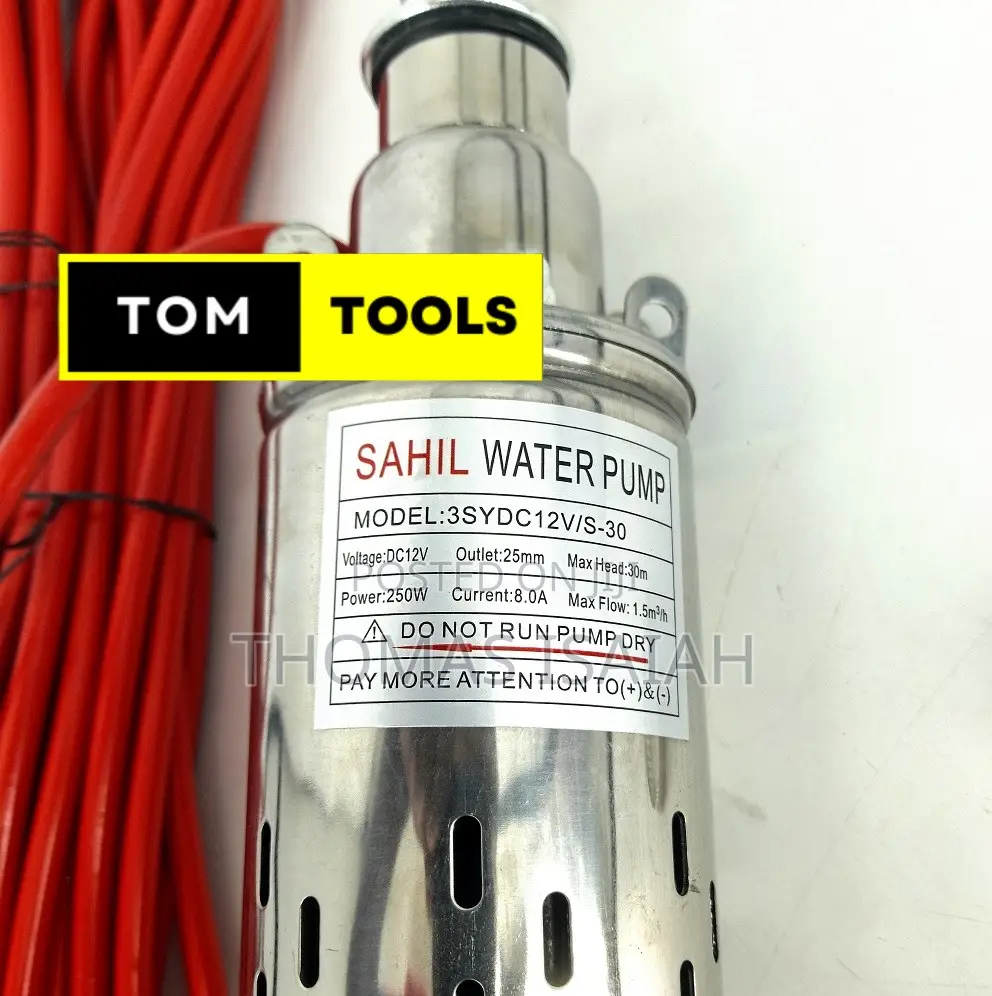 12v 250w 30m 100ft Solar Submersible Pump With Valve