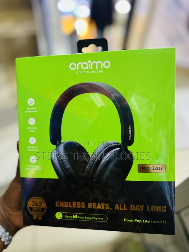 Oraimo Black Wireless Headsets  - thumbnail 3