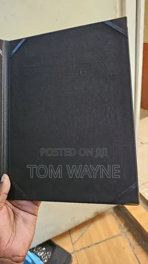 Black Leather Certificate Folder