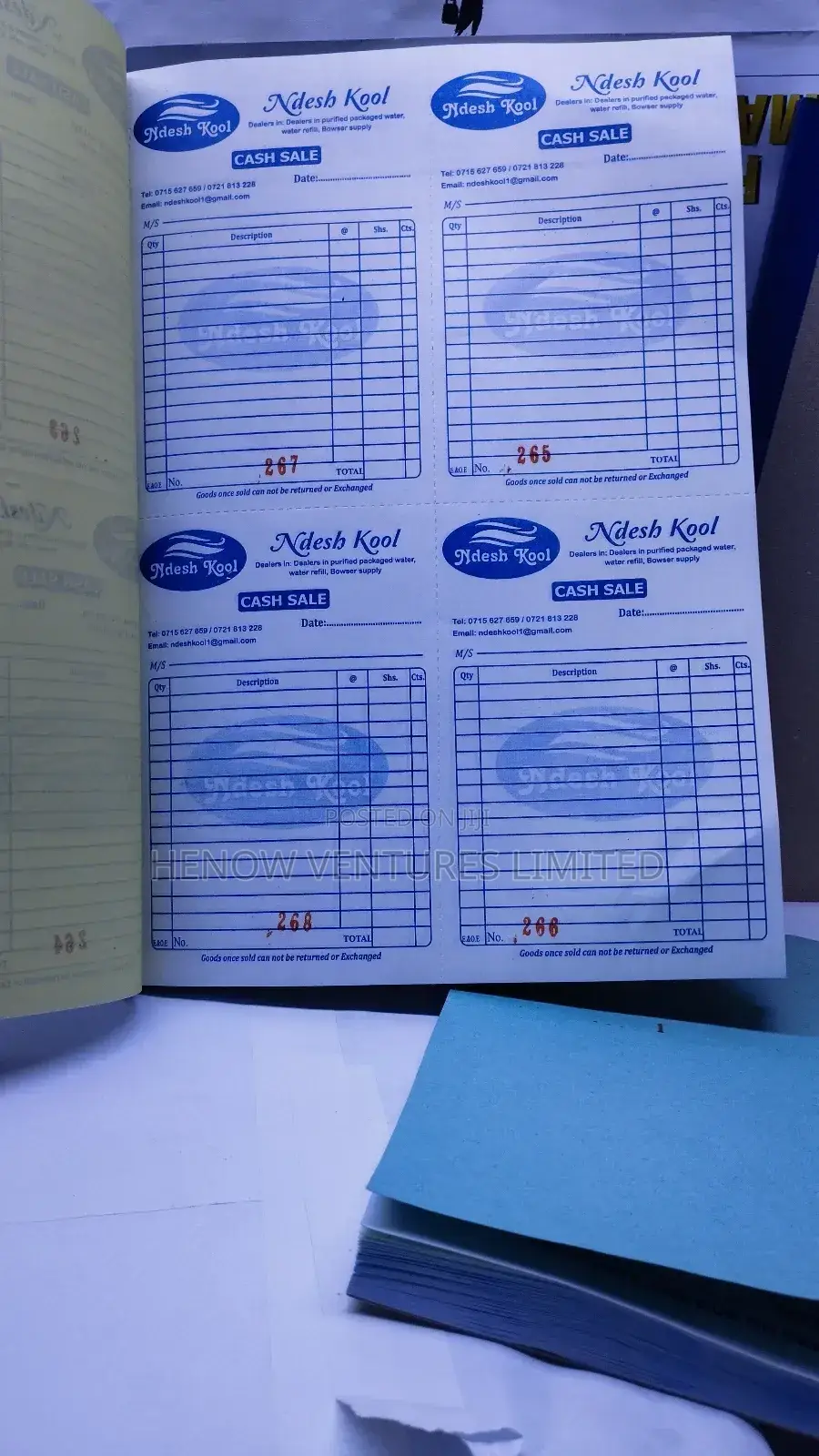 Carbonated Receipt Books