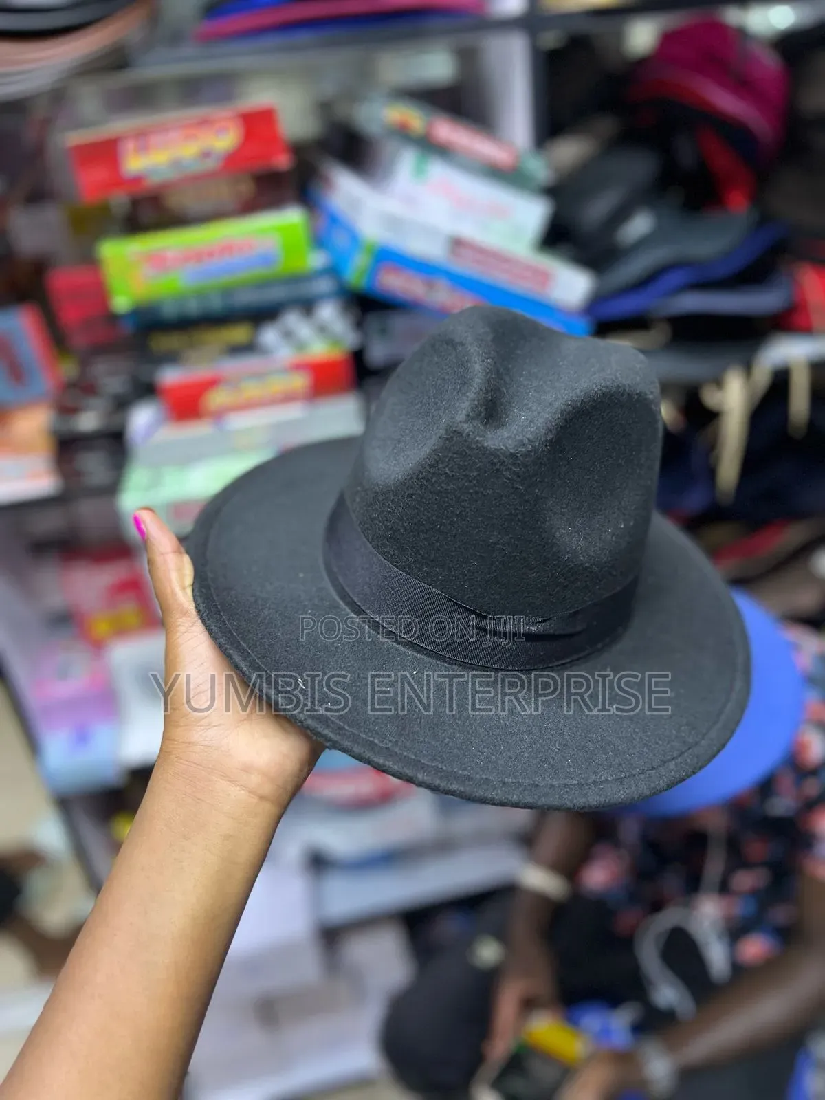 Black Unisex Fedora _Hats at 700