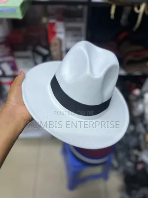 White Fedora Hats at 700 KSH
