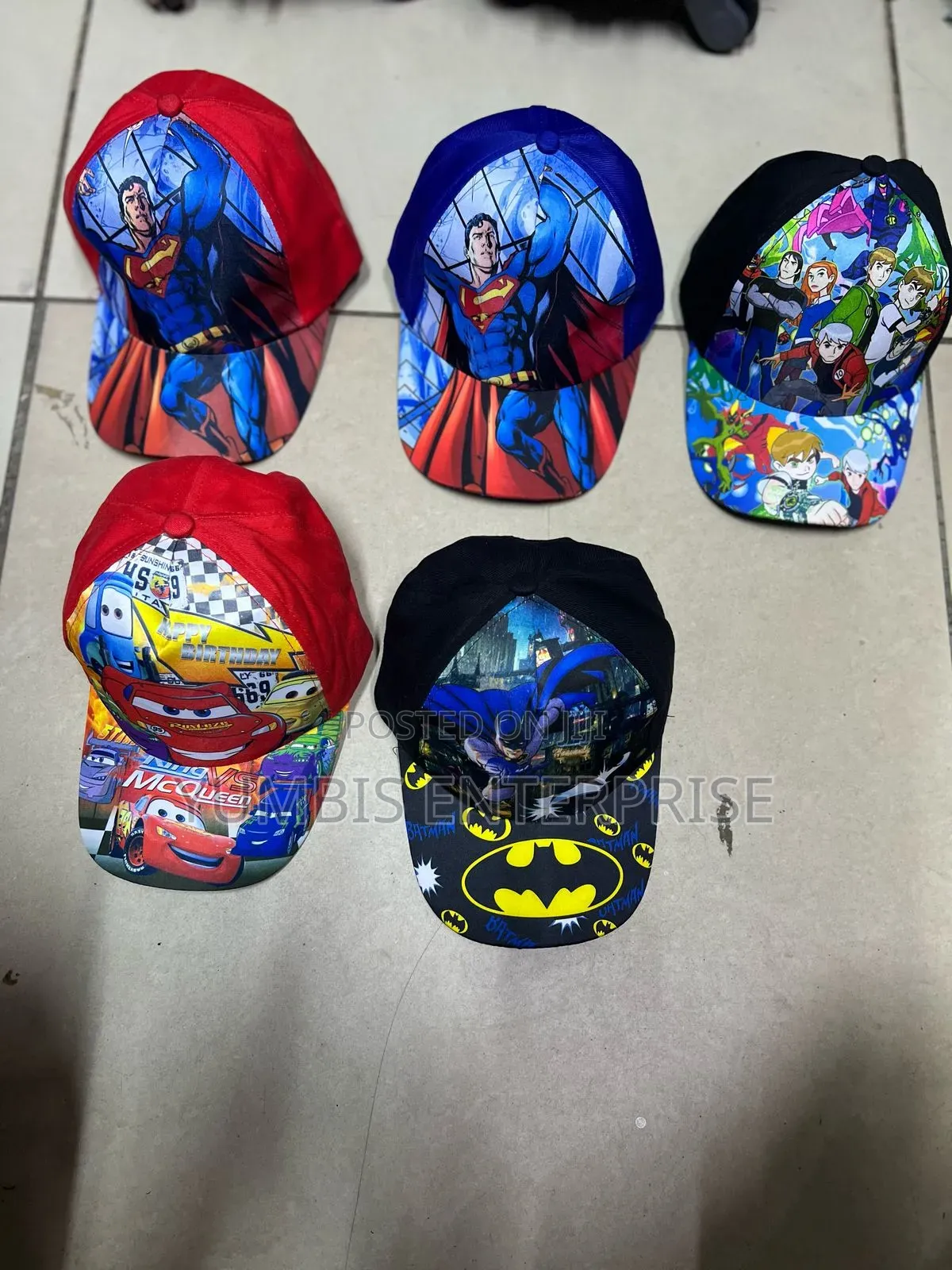 Boys Kids Cartoon Themed Caps