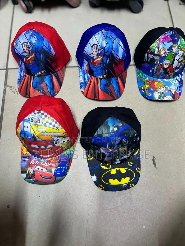 Boys Kids Cartoon Themed Caps - thumbnail 2