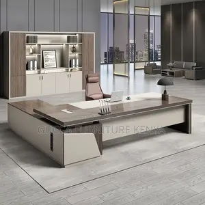 Office Tables:Modern Solid L-Shape 160cm With Extension