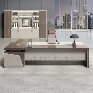Office Tables:Modern Solid L-Shape 160cm With Extension