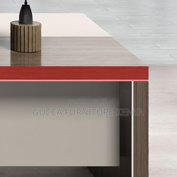 Office Tables:Modern Solid L-Shape 160cm With Extension - thumbnail 4