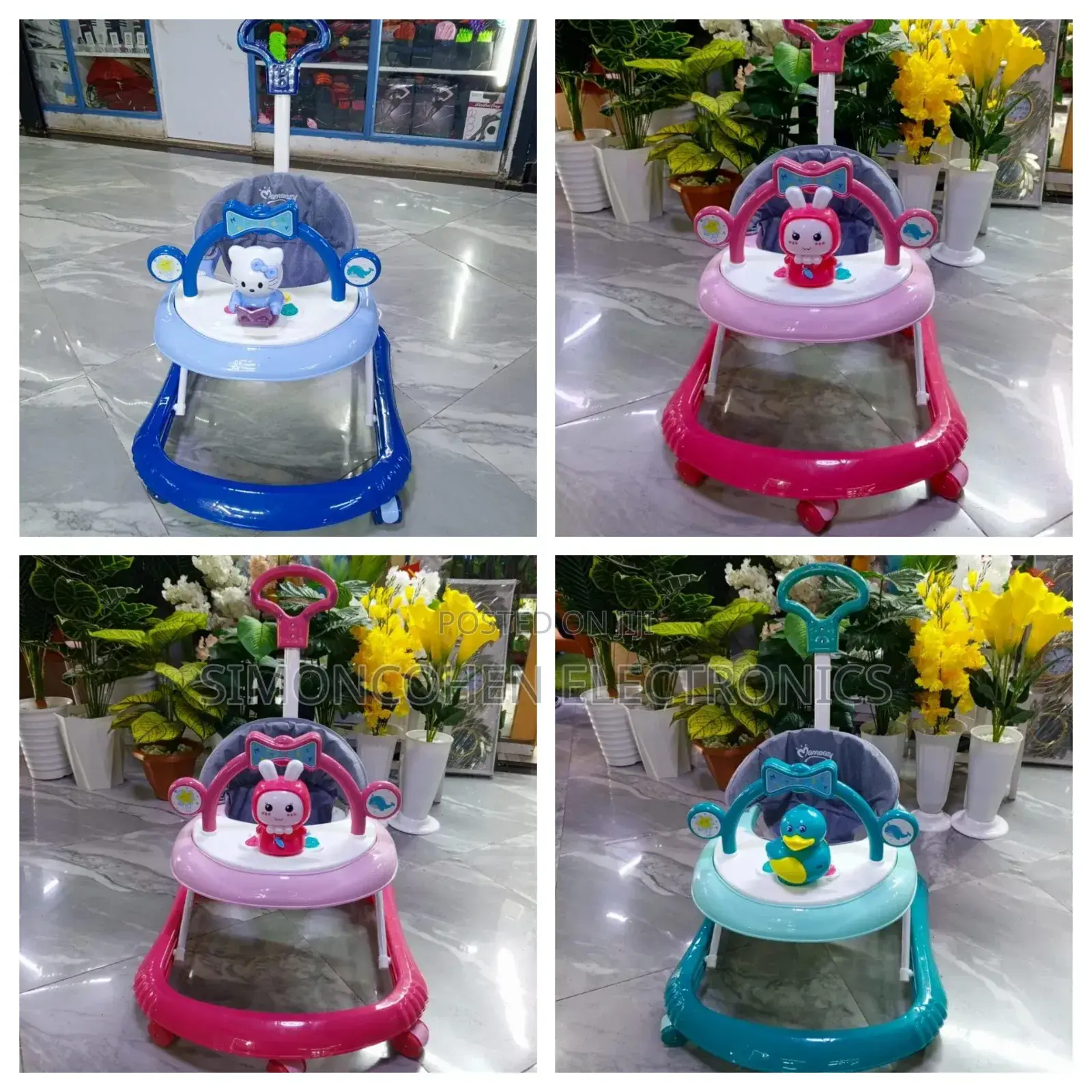 Baby Walker With Melody and Push Handle
