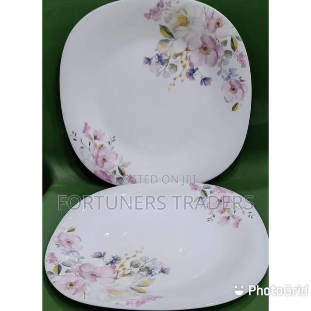 6 Square Dinner Plates,Square Dinner Plates, White
