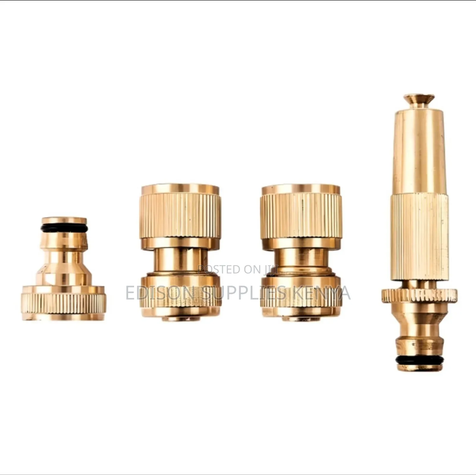 Spray Nozzle Wash Water Gun Garden Brass Hose Connectors Set