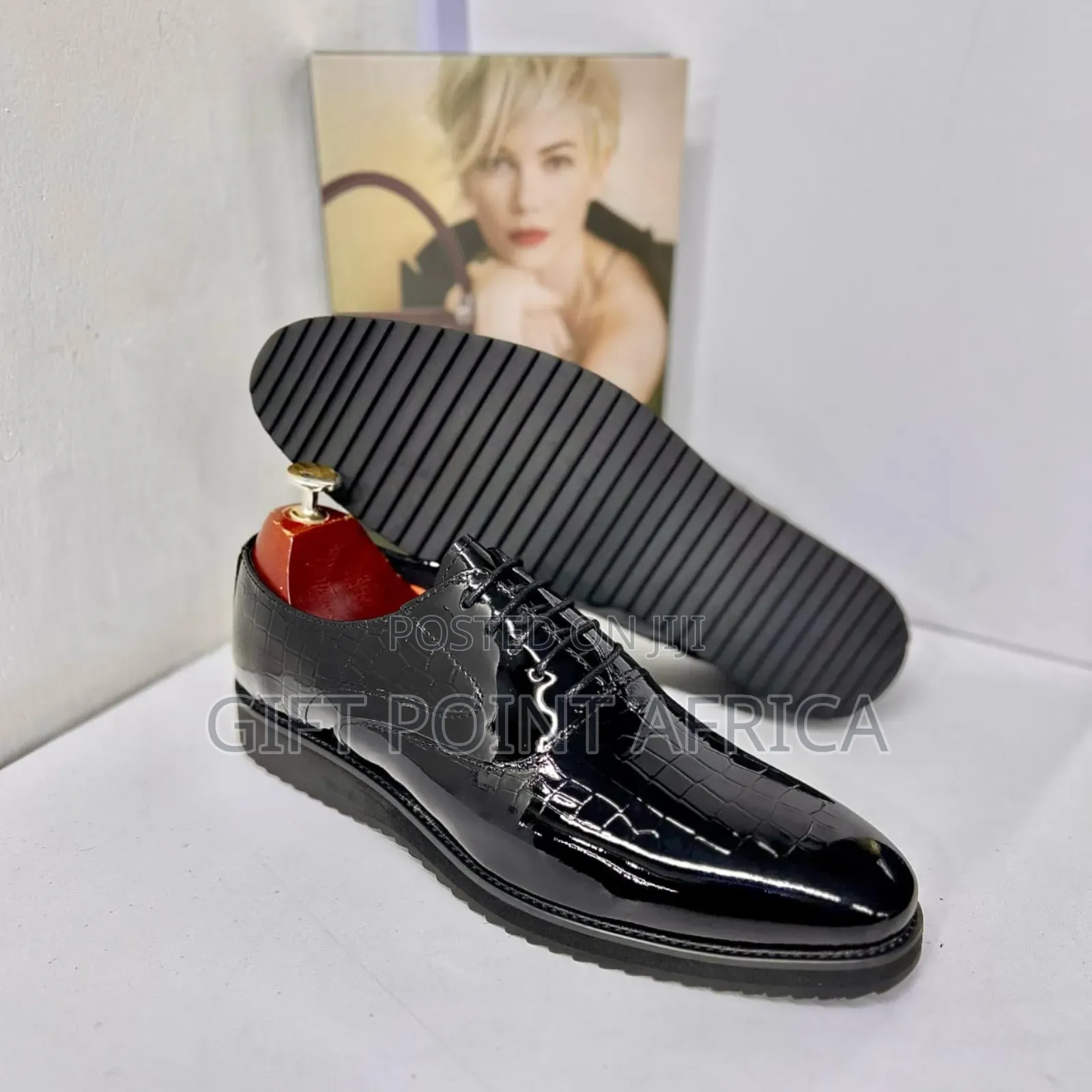 Wet Look Leather Official Shoes