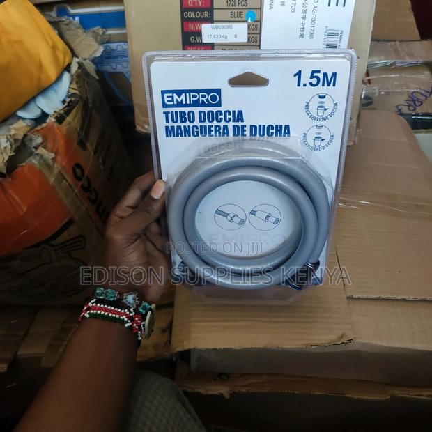 Shower Flex Hose Pipe Water Rustproof Rubber Premium - thumbnail 3