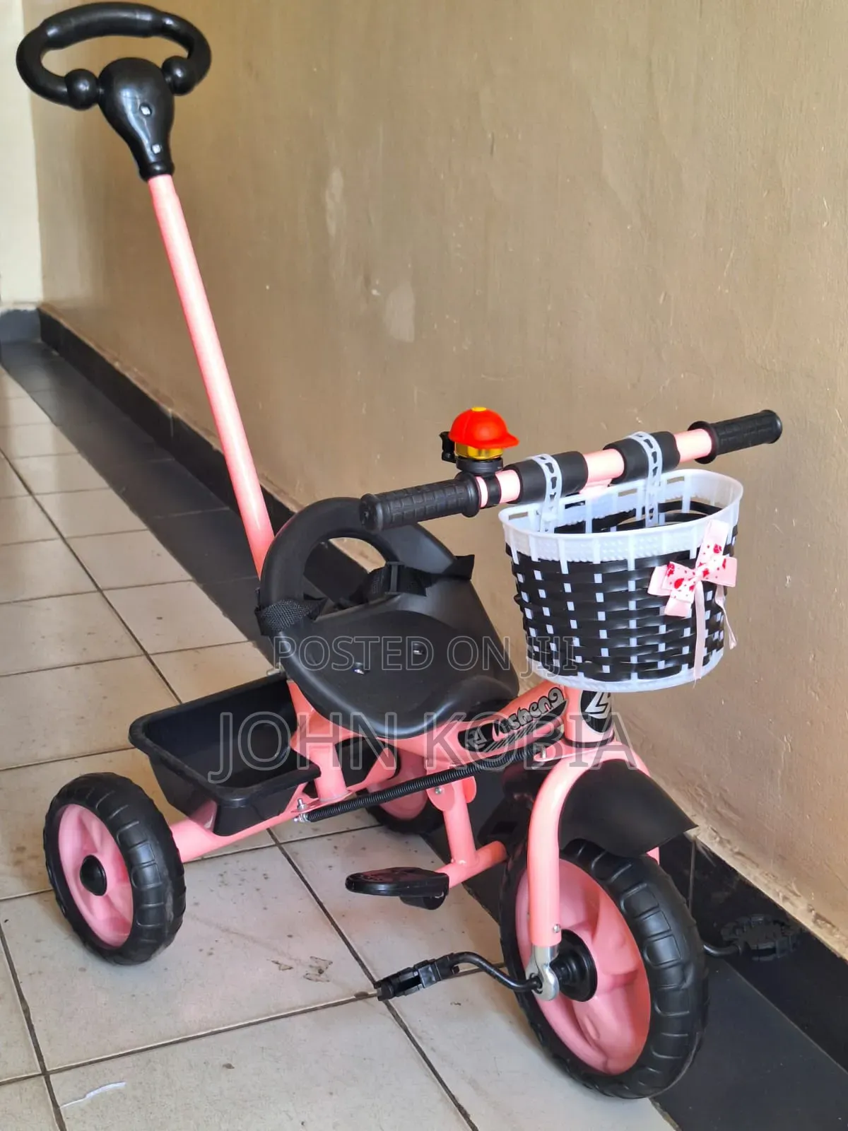 Tricycle With Push Handle