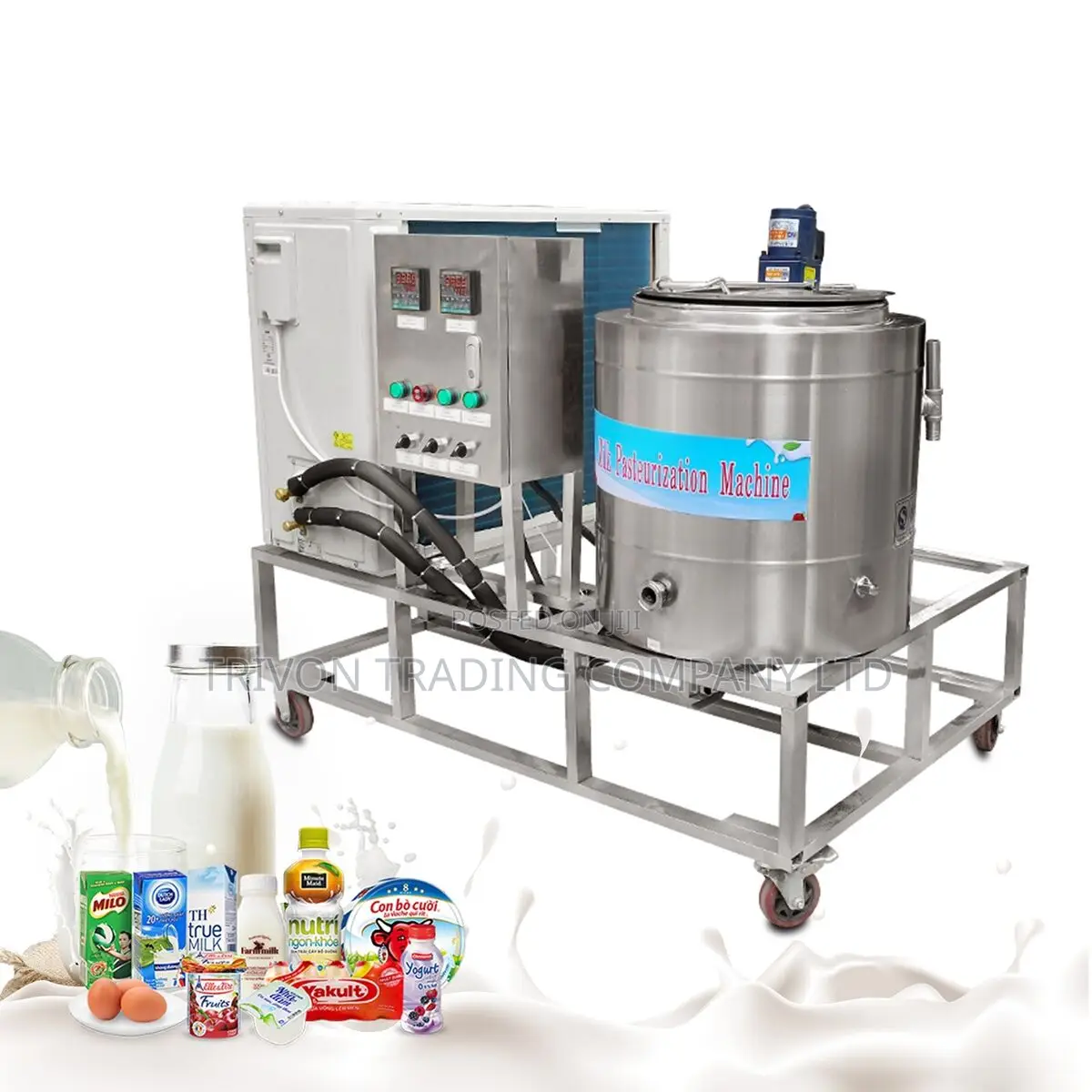 2 in 1 Milk Pasteurizer Chiller 400l