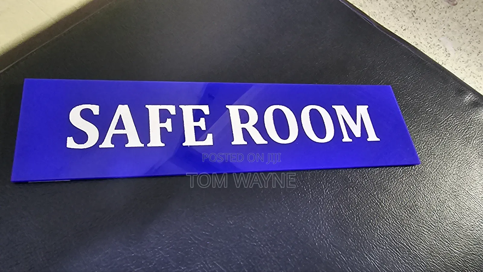 Blue Office Door Signs