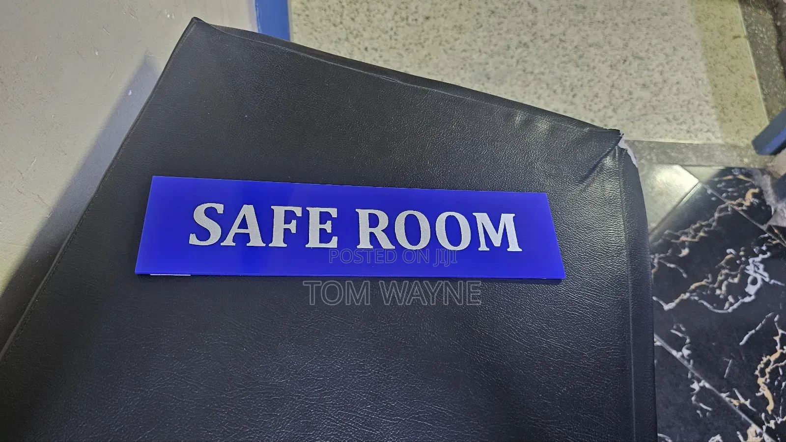 Blue Office Door Signs