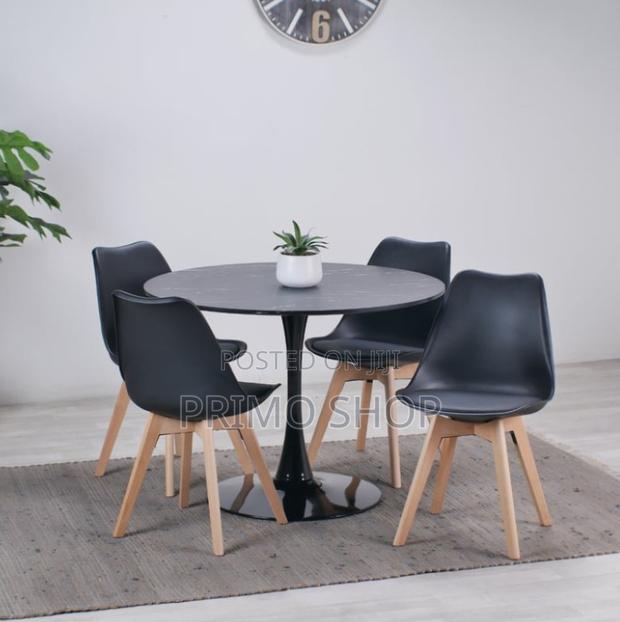 Office Table; Sleek Round Dining Table - thumbnail 2