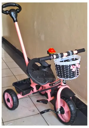 Kids Tricycle With Push Handle.