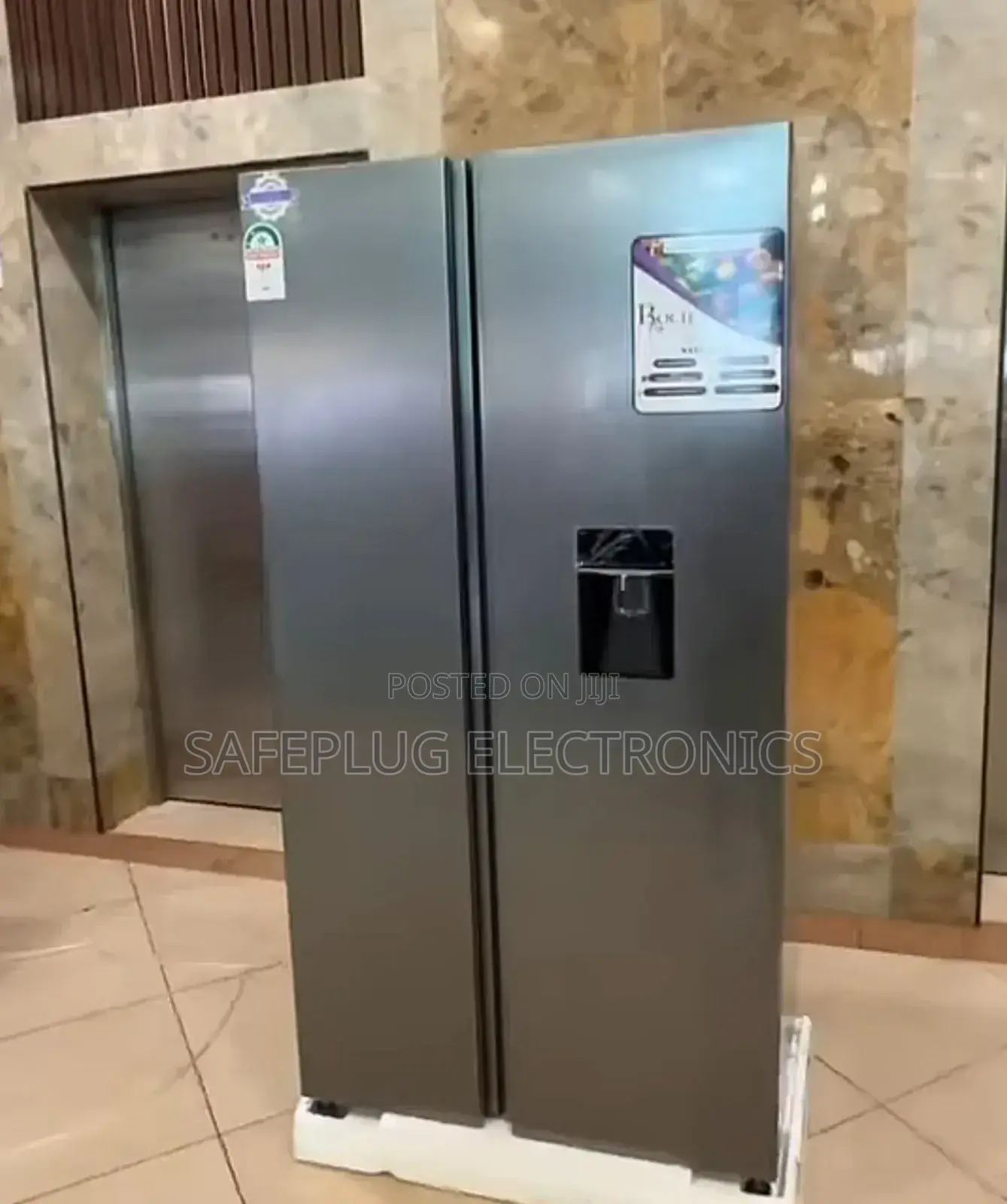 Roch 439l Side*Side Twin Door Fridge/Freezer Water Dispenser