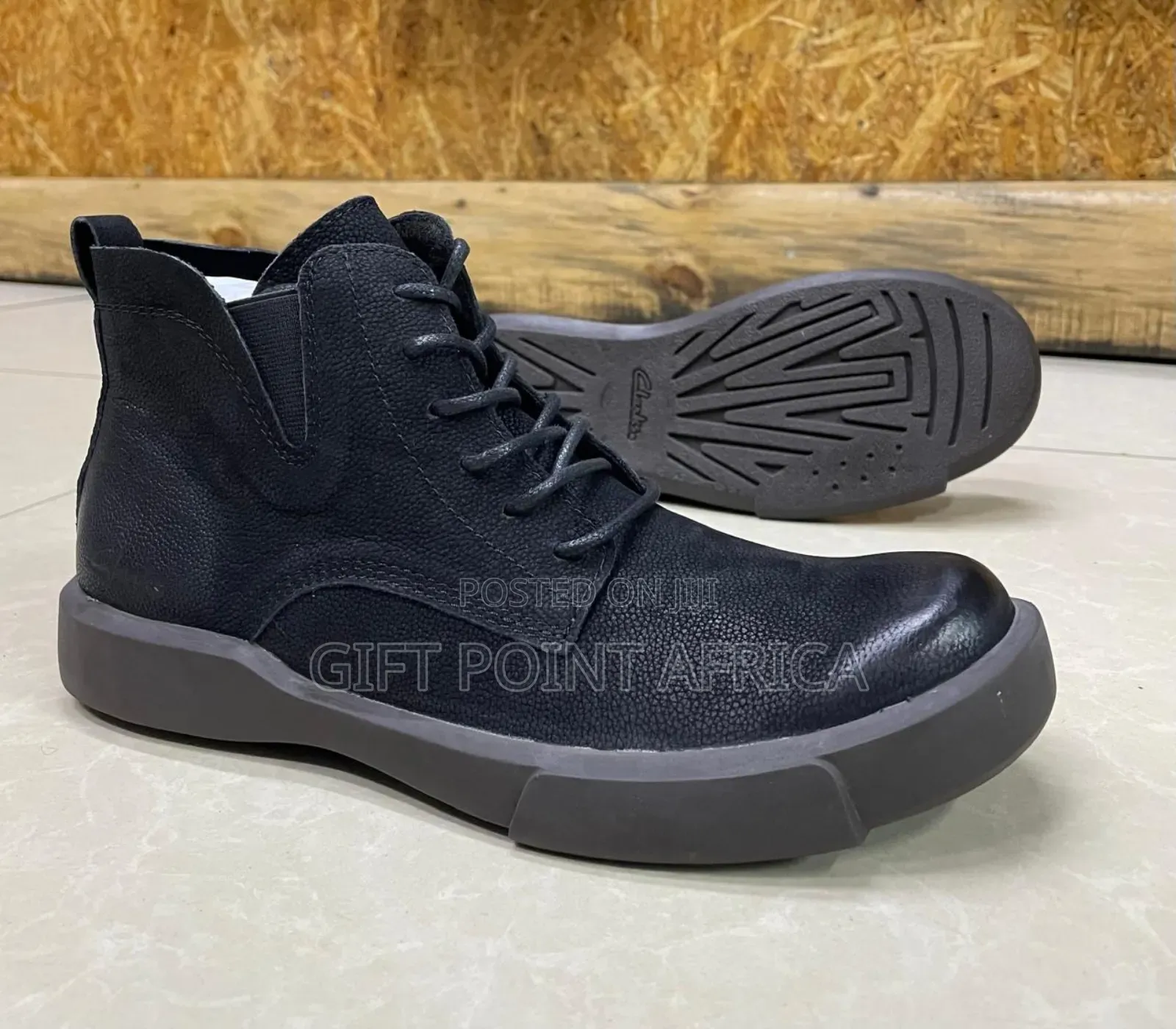 Leather Clarks