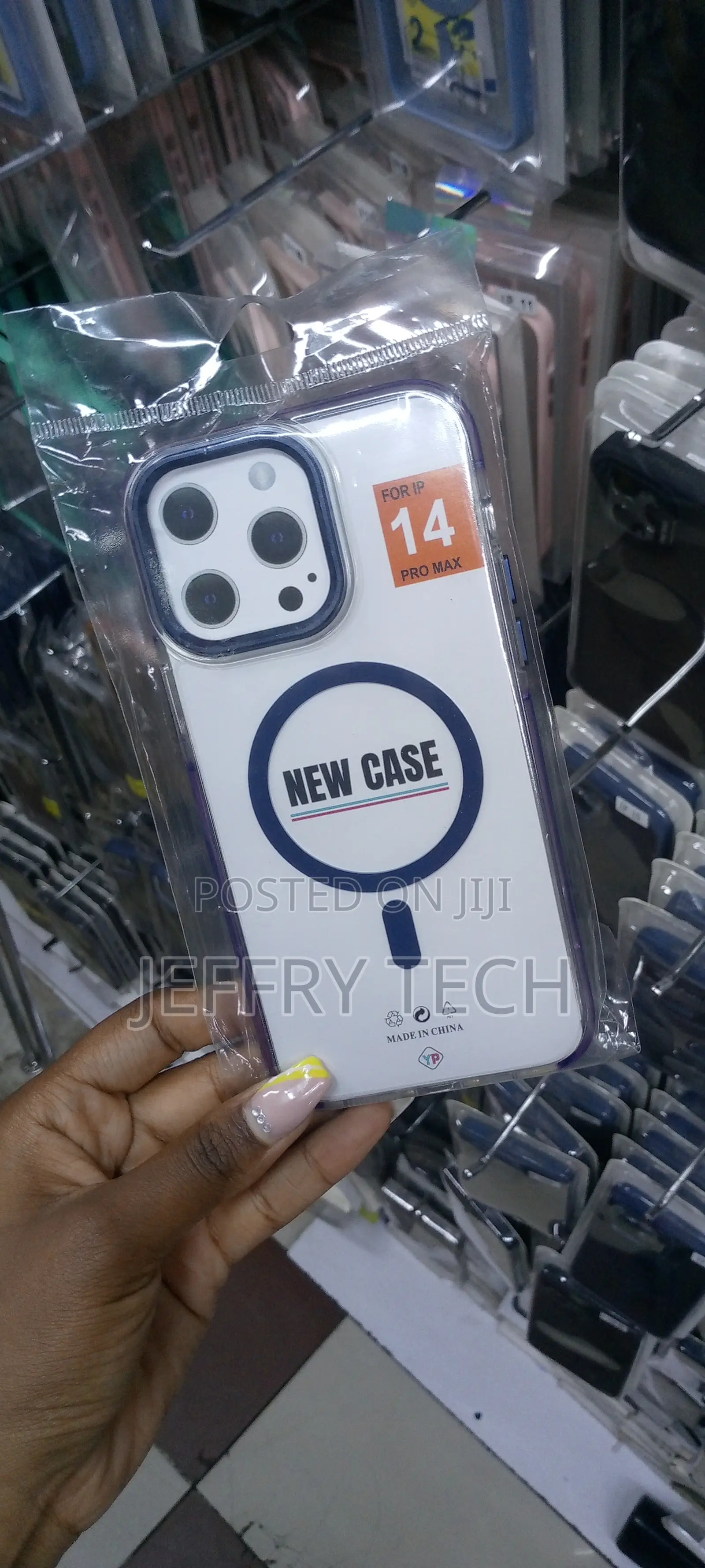 Blue Magsafe Clear Case for Apple iPhone 14 Pro Max