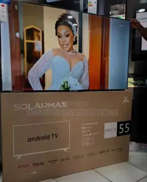 Solarmax 55inch Smart Android, Youtube, Netflix,Free Channel