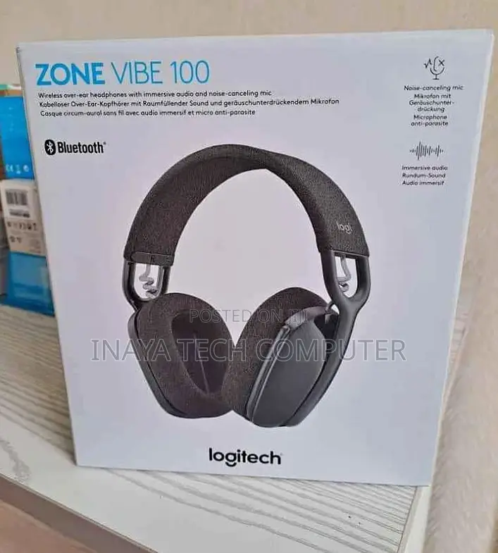 Logitech Zone Vibe 100 Bluetooth Over the Ear Headphones -