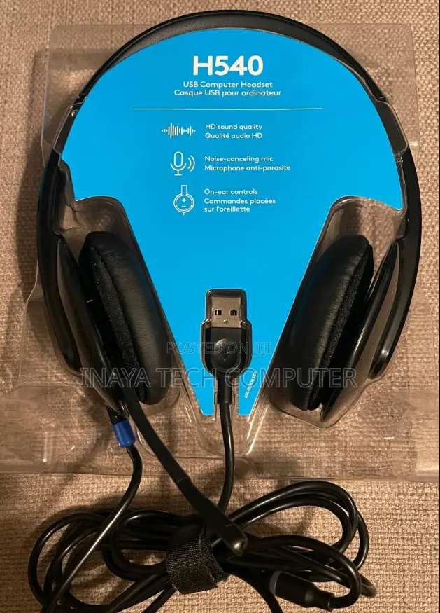 Logitech H540 Usb Headset With Noise-Canceling Mic